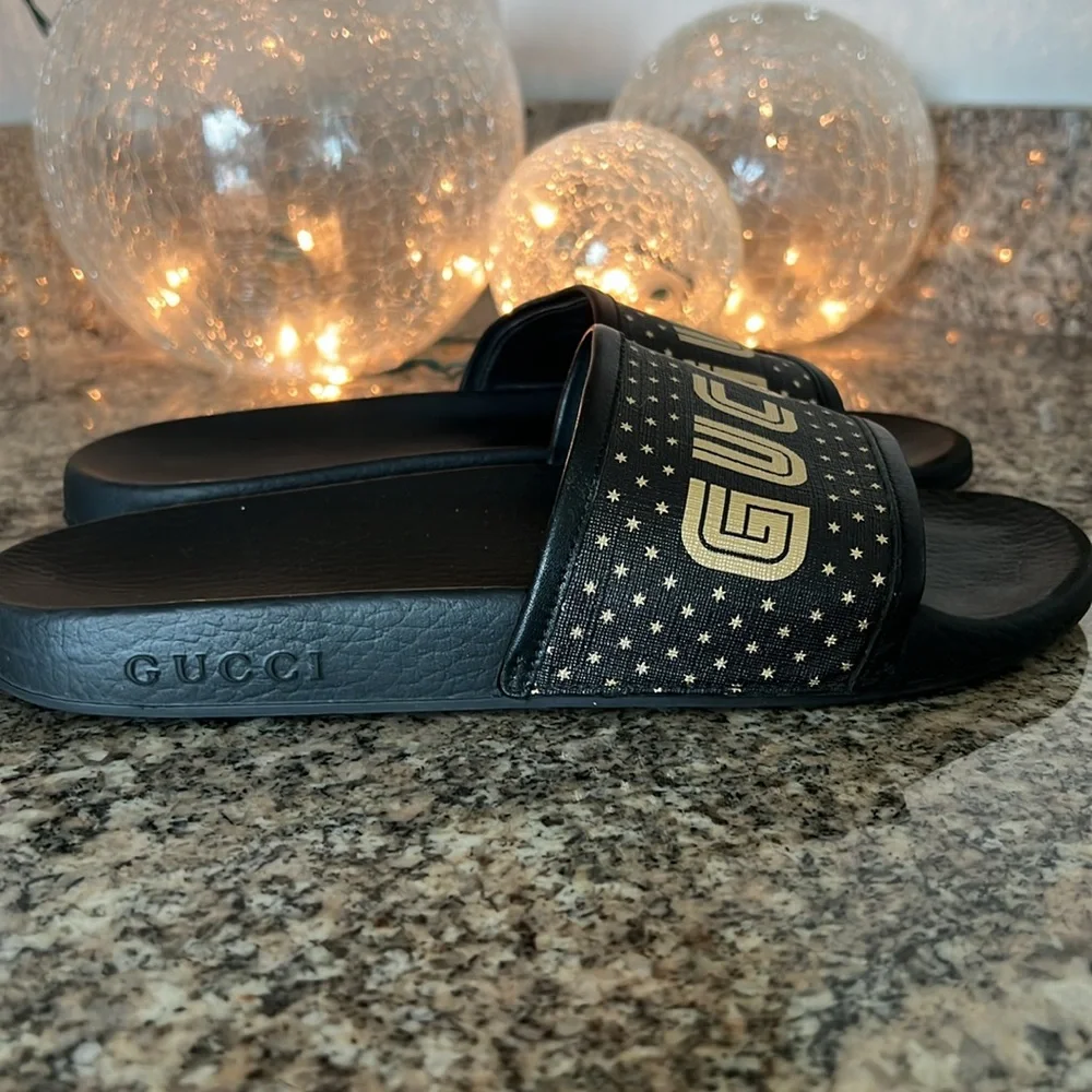 Gucci “Guccy” Sega Stars Slides - Picture 6 of 11